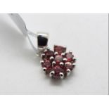 A 0.97ct Nampula Garnet set in a Silver pendant, issued in a limited edition 1 of 288, size 1.