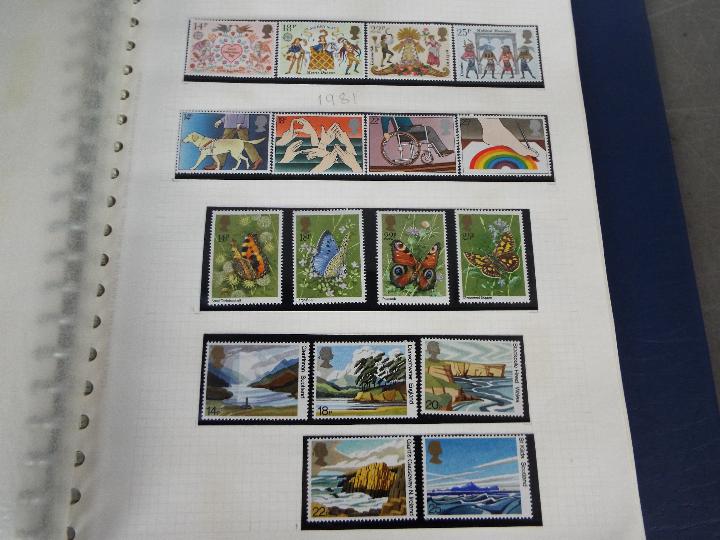 Philately - Three albums containing a collection of Royal Mail mint stamps dating from 1973 to 2016 - Image 7 of 12