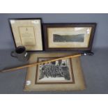 Lot to include a Royal Dragoons pewter tankard,