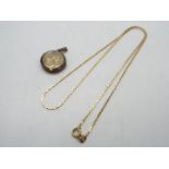 A 9ct yellow gold necklace, 44 cm (l) and approximately 2.