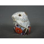 Royal Crown Derby - a paperweight entitled Poppy House with gold stopper,