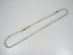 A 140 ct Natural Burmese Jadeite necklace set with silver issued in a limited edition 1 of 300,