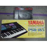 A Yamaha Portatone PSR-185 keyboard,
