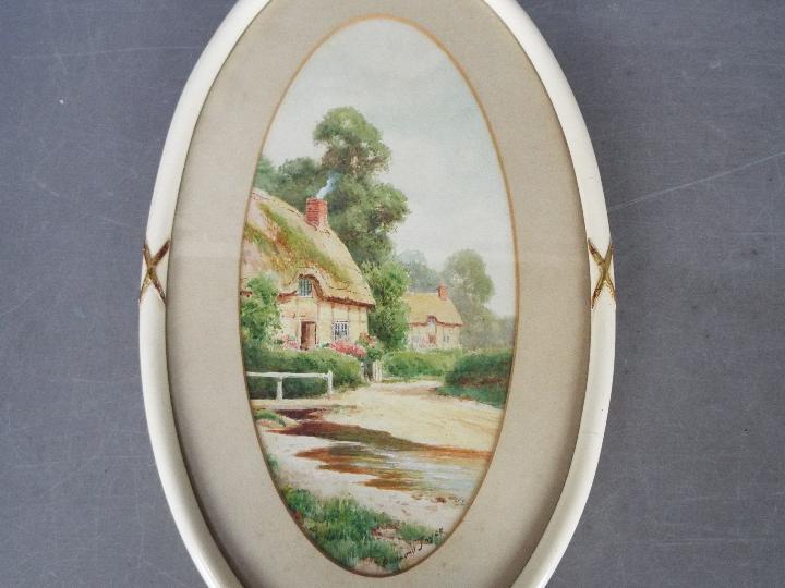 Bunford Joyce - A pair of oval framed wa - Image 2 of 5