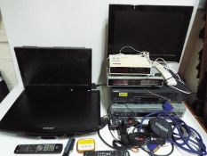 Lot to include a Sony SLV-SE80 video cas