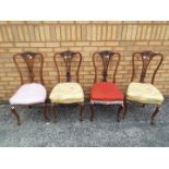 Four upholstered chairs. [4]