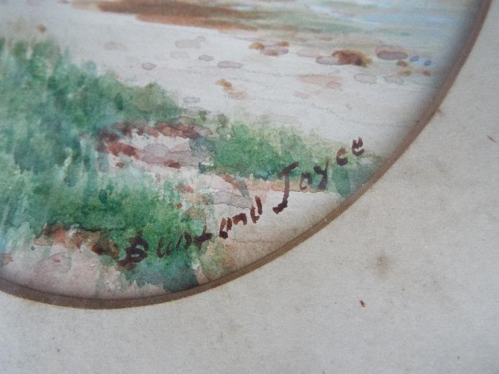 Bunford Joyce - A pair of oval framed wa - Image 3 of 5