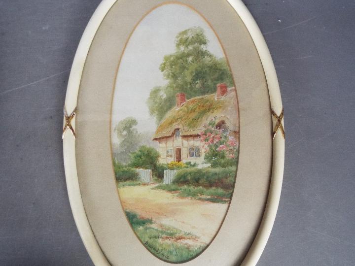 Bunford Joyce - A pair of oval framed wa - Image 4 of 5
