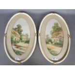 Bunford Joyce - A pair of oval framed wa