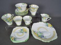 An Art Deco tea service by Bell China, o