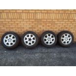 A set of four 16" Mercedes wheels with t