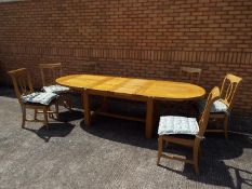 A good quality extending dining table an