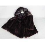 A Finnish Saga Mink fur jacket in a dark