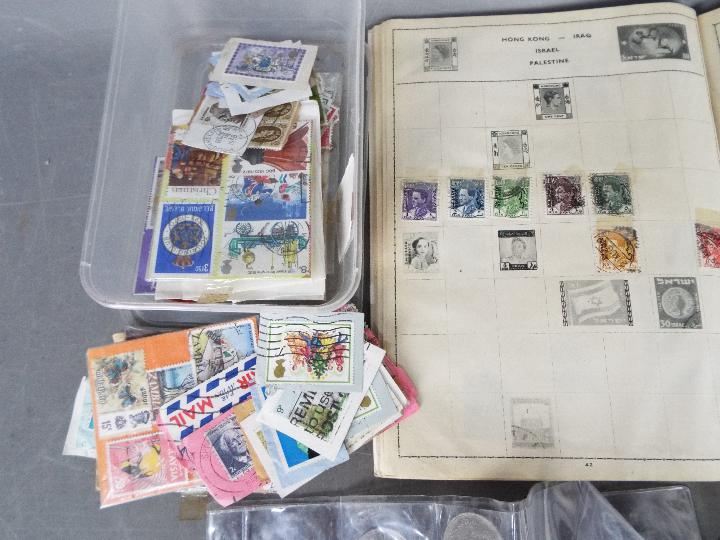 An All Nations Stamp Album containing a few stamps, a quantity of loose stamps, - Image 3 of 6