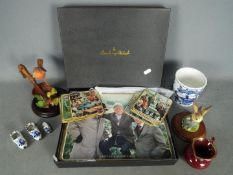 Lot to include a Danbury Mint Last Of The Summer Wine place mat set, ceramics including Delft,