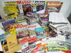 A collection of motorsport related ephemera including magazines, owner's club publications,