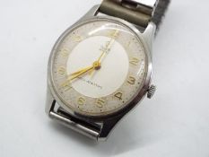 A gentleman's Tudor Royal stainless steel wristwatch on expanding bracelet,