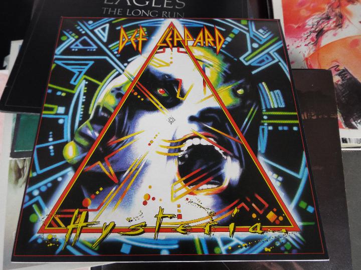 In excess of fifty 12" vinyl records to include Boston, Extreme, Def Leppard, Bon Jovi, The Band, - Image 5 of 6