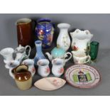 Mixed ceramics and glassware to include Wedgwood, Denby and similar.