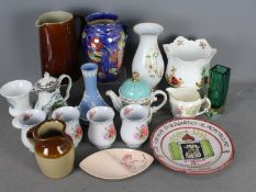 Mixed ceramics and glassware to include Wedgwood, Denby and similar.