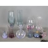 A collection of glassware, Caithness and similar.