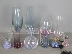 A collection of glassware, Caithness and similar.