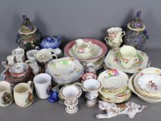 Mixed ceramics to include Oriental, Royal commemorative including Edward VIII coronation mug,