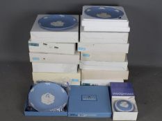 Wedgwood - Boxed Jasperware items to include Christmas plates (1980's and 1990's) and other.