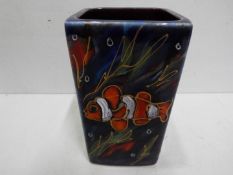 An Anita Harris Ocellaris clownfish ceramic vase, approx 14.