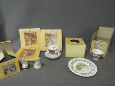 Royal Doulton - A collection of Brambly Hedge, part boxed, comprising plates,
