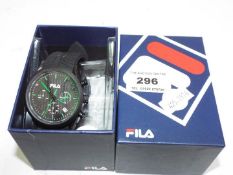A Fila chronograph wristwatch