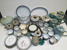 Denby - Large pottery collection of various patterns of ceramic dinner wares. Quantity.