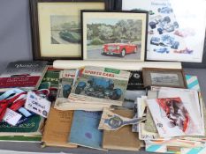 Automobilia - a lot to include various Sports Cars Illustrated magazines,