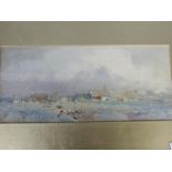 A framed watercolour, rural landscape scene, signed lower right by the artist,