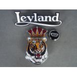 Leyland Bus - A collection of Leyland badges including a Leyland Royal Tiger enamelled cast metal