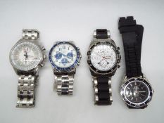 Four gentleman's wristwatches.