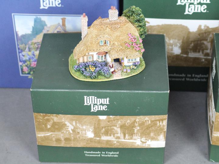 Eight boxed Lilliput Lane cottages to include Penny Sweets, Walker's Rest, Chatterbox Corner, - Image 3 of 3
