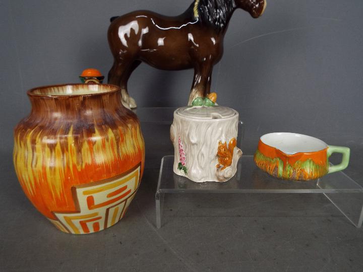 Lot to include a Shelley Harmony jug, Beswick Shire Horse, Crown Devon jam pot, - Image 2 of 5