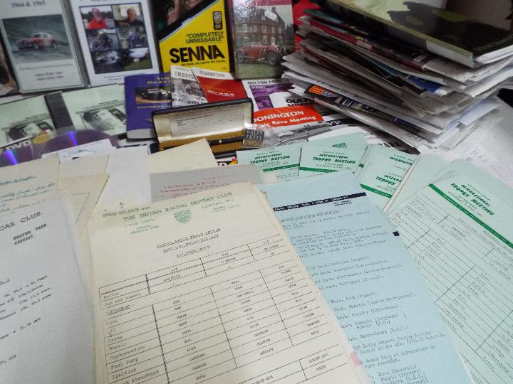 A collection of motorsport related ephemera to include DVD's, race meeting official programmes, - Image 2 of 3