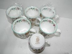 Minton - six ceramic Minton mugs,