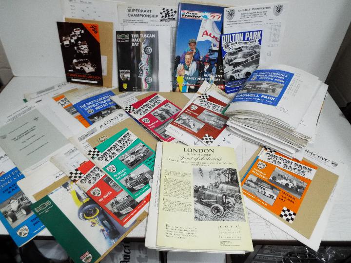 A collection of motorsport ephemera,