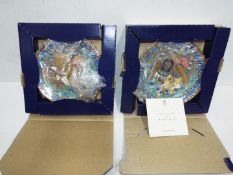 Two Royal Worcester collector plates,