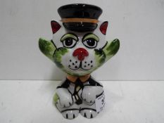 A Lorna Bailey figurine depicting a cat entitled Milkman,