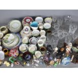 A mixed lot of ceramics and glassware, two boxes.