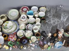 A mixed lot of ceramics and glassware, two boxes.