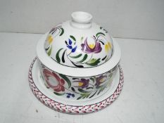 Portmerion "Welsh Dresser" Cheese Dish. Base is 27cm wide.