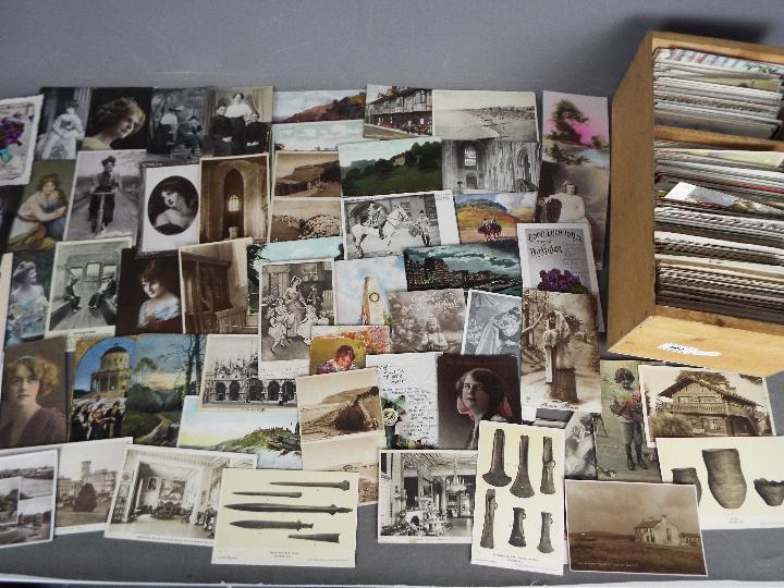 Deltiology - in excess of 500 UK topographical and subject postcards to include children, flowers,