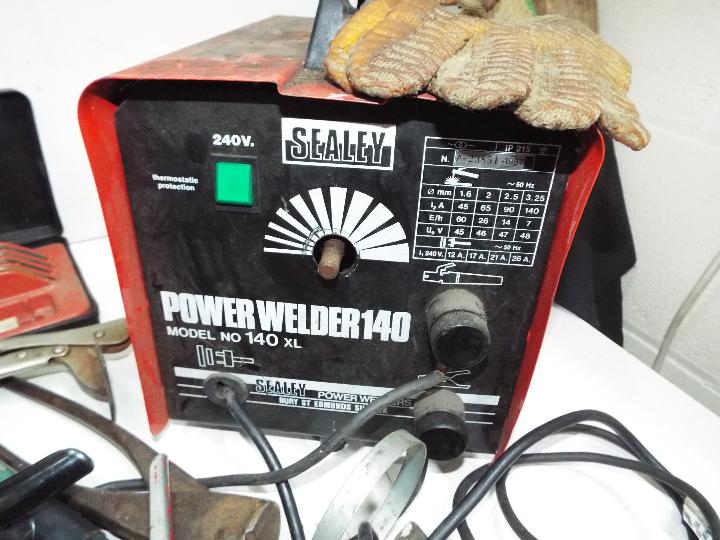 Sealey Power Welder 140 XL, Together with Gas valves, rods, mask, spanners, - Image 2 of 5