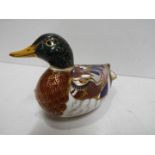 A Royal Crown Derby Mallard Duck with Si