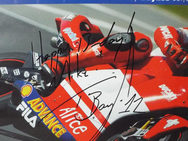 A signed image depicting Troy Bayliss ri - Image 2 of 2